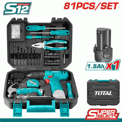 TOTAL 81 PCS TOOLS SET
