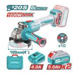 TOTAL Cordless Angle Grinder